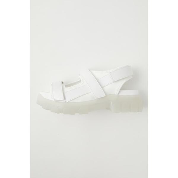 moussy ホワイトサンダル MOUSSYホワイトサンダル - メルカリ