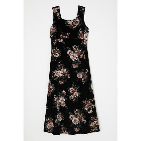 VELVET FLOWER LONG ドレス | マウジー(MOUSSY) | マルイウェブチャネル