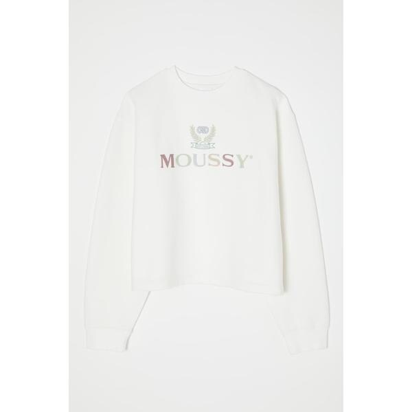 MOUSSY STUDIOWEAR SW ロゴネックプルオーバー セール】【ZOZO・一部店舗限定】MOUSSY EMBROIDERY プルオーバー