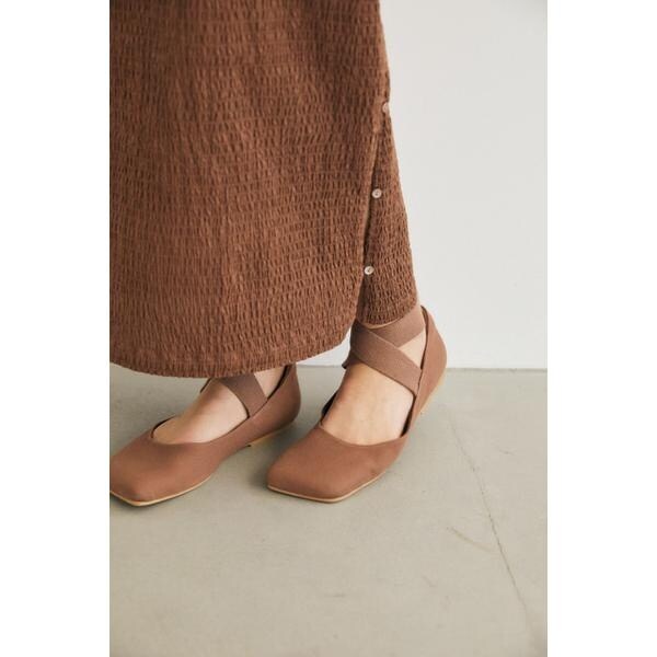 ちー【M_】SQUARE TOE FLAT シューズ　エムアンダーバー M_】SQUARE TOE FLAT シューズ | マウジー(MOUSSY) | マルイウェブチャネル