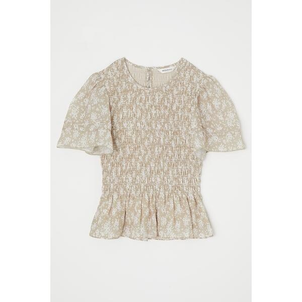 MOUSSY SHIRRING FLORAL FIT シャツ セール】SHIRRING FLORAL FIT シャツ（シャツ/ブラウス