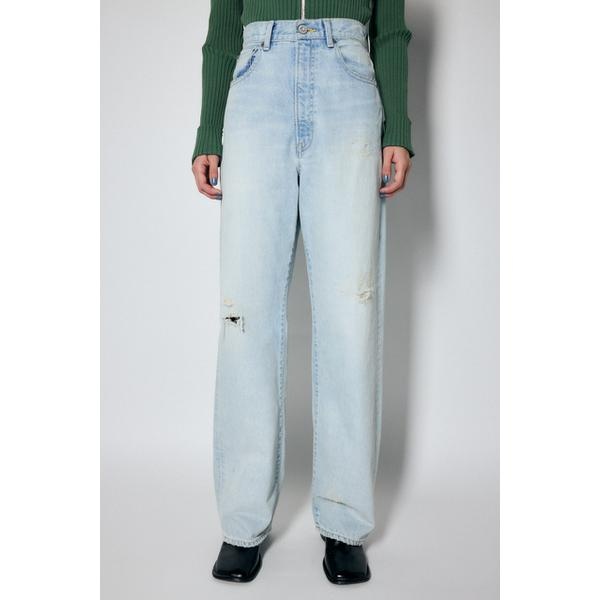 HW BLEACHED LOOSE STRAIGHT | マウジー(MOUSSY) | 010FAH11-5080