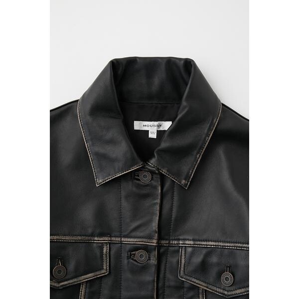 最終価格　moussy AGED LEATHER BLOUSON 0DE4BA45-96C7-4167-9DCF-