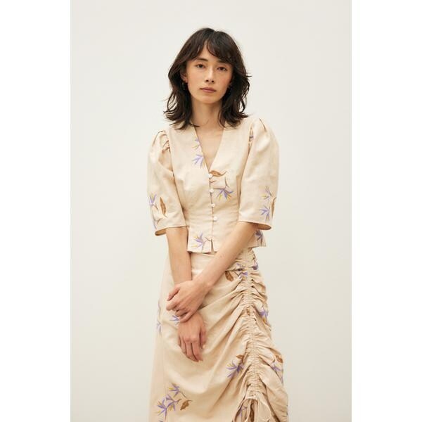 M_】GATHER DETAIL SHORT ブラウス | マウジー(MOUSSY) | マルイ
