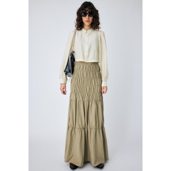 moussy SHIRRING LONG スカート サイズ1 MOUSSY | SHIRRING LONG スカート (スカート(ロング) ) |SHEL