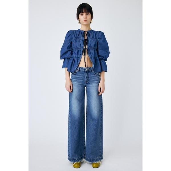 2WAY DENIM SHIRRING ブラウス | マウジー(MOUSSY) | 010GSK11-0150