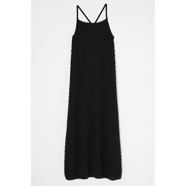 ワンピース moussy OPENWORK KNIT SLIP DRESS MOUSSY（マウジー）の「OPENWORK KNIT SLIP ドレス（ワンピース