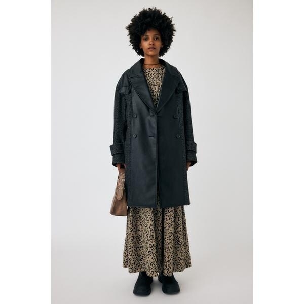 F/LEATHER COMBI MIDI コート | マウジー(MOUSSY) | マルイ F/LEATHER COMBI MIDI コート | マウジー(MOUSSY) | マルイ
