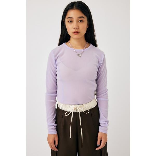 rienda | RモノグラムフーディーシアーTOP (Tシャツ・カットソー