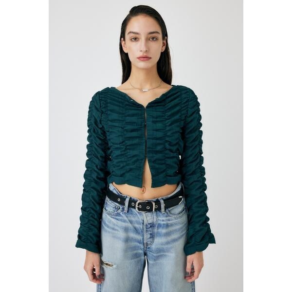 MOUSSY | SHIRRING レーストップス (Tシャツ・カットソー(長袖