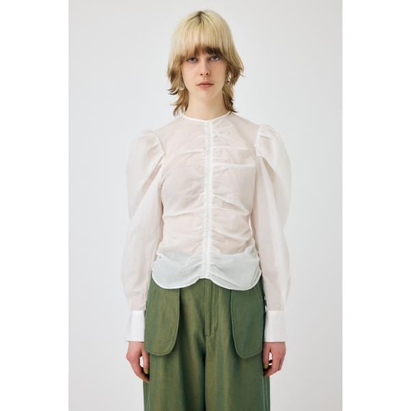 MOUSSY マウジー GATHER FLOWER ブラウス MOUSSY（マウジー）の「GATHER FLOWER ブラウス（シャツ