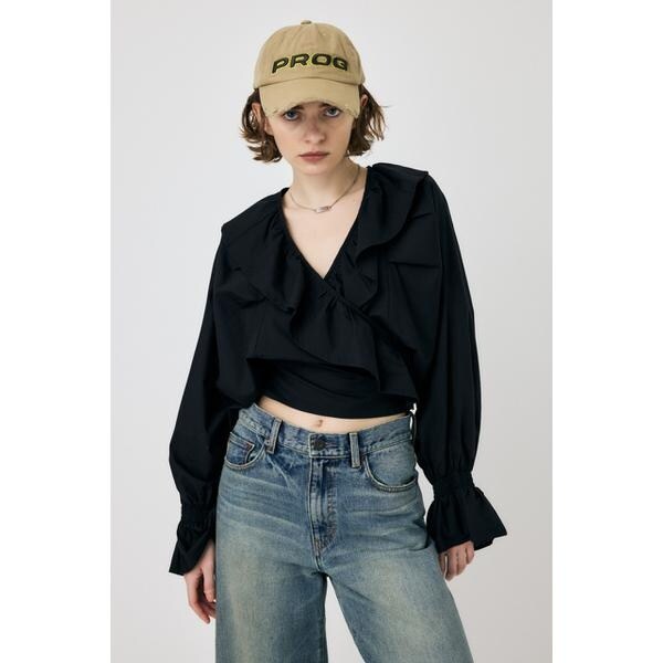 MOUSSY ZIP UP CAP SLEEVE シャツ MOUSSY | ZIP UP CAP SLEEVE シャツ (シャツ・ブラウス ) |SHEL