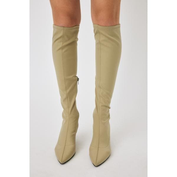 moussy マウジー stretched long boots ブーツ MOUSSY（マウジー）の「STRETCHED LONG ブーツ（ブーツ）」 - WEAR