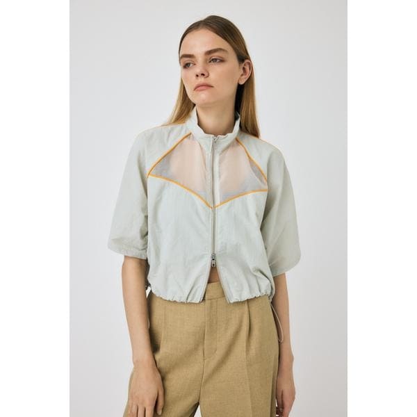 VELOUR PIPING ハーフジップトップス | マウジー(MOUSSY