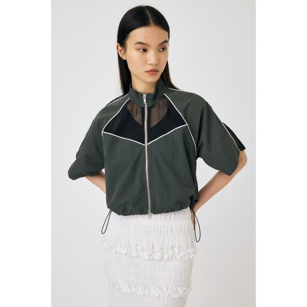 VELOUR PIPING ハーフジップトップス | マウジー(MOUSSY