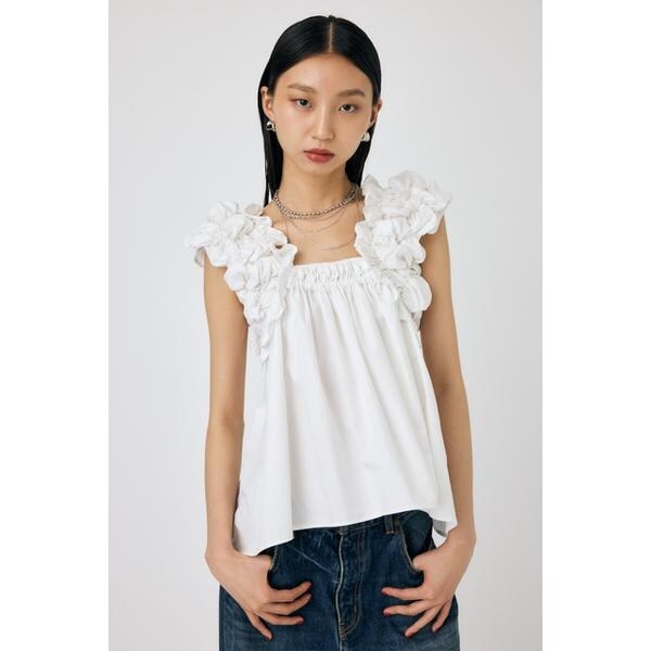 SHOULDER FRILLS トップス | マウジー(MOUSSY) | マルイウェブチャネル