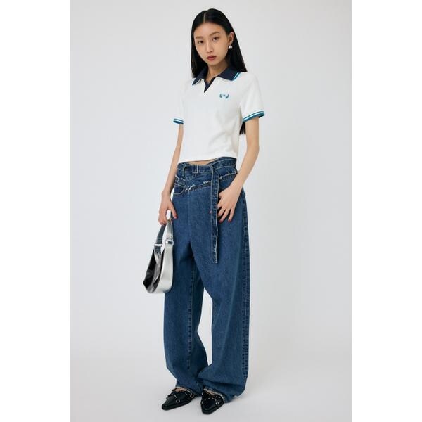 tシャツ DOUBLE COLLAR PILE SKIPPER Tシャツ レディース MOUSSY | DOUBLE COLLAR PILE SKIPPER Tシャツ (Tシャツ