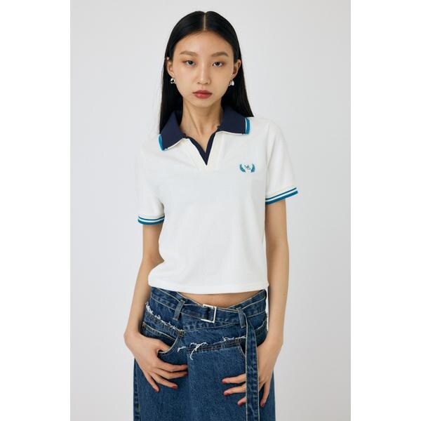 tシャツ DOUBLE COLLAR PILE SKIPPER Tシャツ レディース MOUSSY | DOUBLE COLLAR PILE SKIPPER Tシャツ (Tシャツ