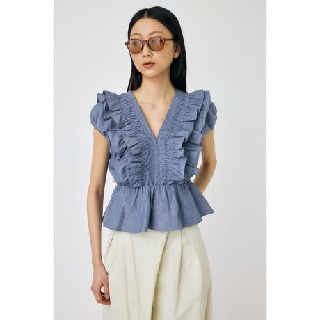 [^ԁF010HAA30-7961]ySHOULDER FRILL BLOUSE ^ V_[tuEXzґɂՂƓꂽV[OۓIȃtuEXB{[̂tƃLbvX[úA܂ؚɌĂʂ܂BCi[Ȃ悢JȂ̂ňSĒpł܂B߂̈ʒuŃyvdlɐ؂ւĂ邽߁AX^CAbvʔQBK[[Ȉۂ̃uEXłAăfjJWAȃpcɍ킹X^CO߂łBFȂ򊴁FȂLkFȂnFȂ