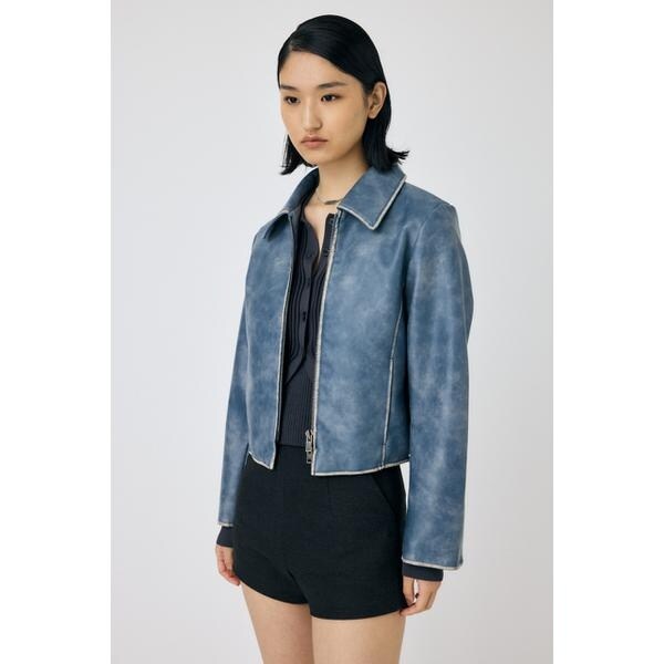 【m】MOUSSY FAUX LEATHER MINIMAL ジャケット FAUX LEATHER MINIMAL ジャケット | マウジー(MOUSSY) | マルイ