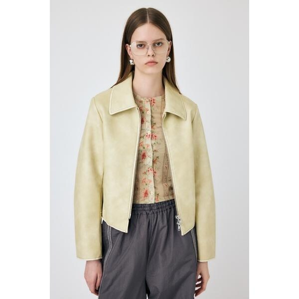 【m】MOUSSY FAUX LEATHER MINIMAL ジャケット FAUX LEATHER MINIMAL ジャケット | マウジー(MOUSSY) | マルイ