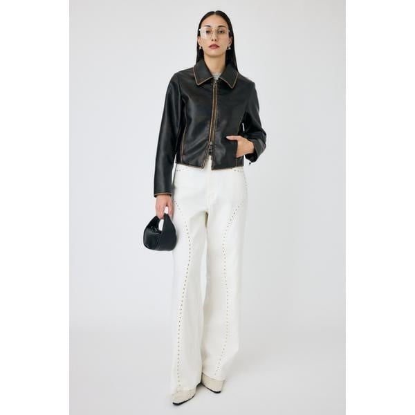 【m】MOUSSY FAUX LEATHER MINIMAL ジャケット FAUX LEATHER MINIMAL ジャケット | マウジー(MOUSSY) | マルイ