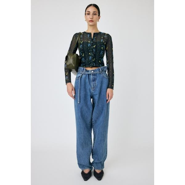OVER WAIST ルーズストレートデニム | マウジー(MOUSSY