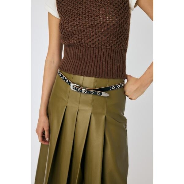 マウジー☆ベルト SPLIT LEATHER ワイドベルト | マウジー(MOUSSY