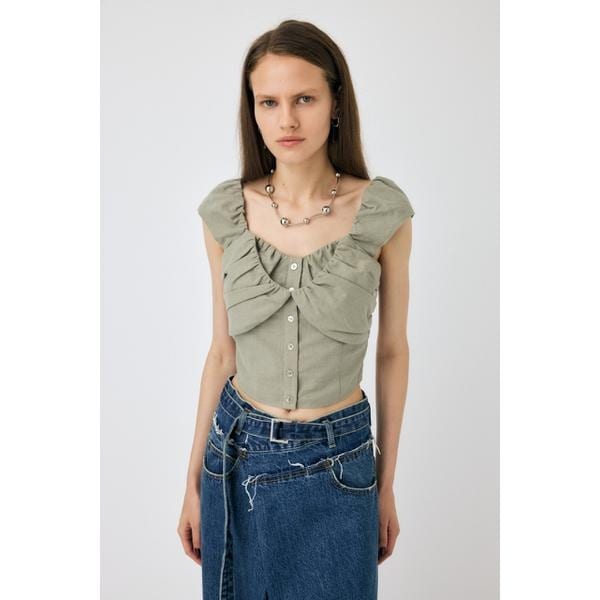 moussy｜GATHER FLOWER ブラウス | Rakuten Fashion(楽天