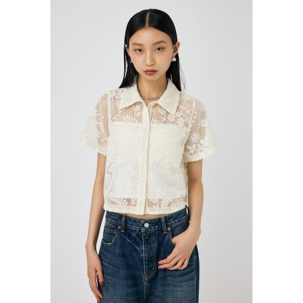 MOUSSY ZIP UP CAP SLEEVE シャツ MOUSSY | ZIP UP CAP SLEEVE シャツ (シャツ・ブラウス ) |SHEL