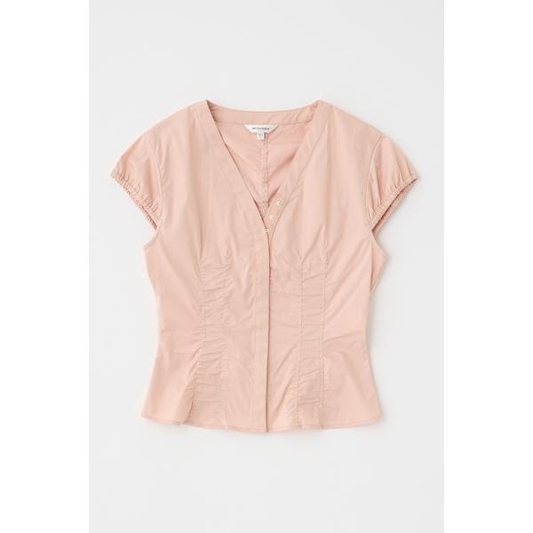 ZIP UP CAP SLEEVE シャツ | マウジー(MOUSSY) | マルイウェブ