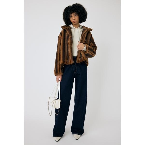 FAUX FUR スタンドカラージャケット | マウジー(MOUSSY