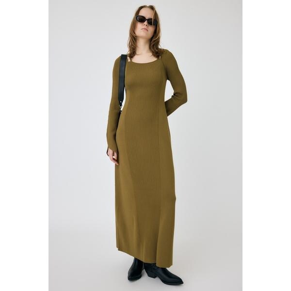 moussy - 最新作MOUSSY  SQUARE NECK PUFF SHOULDER ニット moussy - 最新作MOUSSY SQUARE NECK PUFF SHOULDER ニットの通販