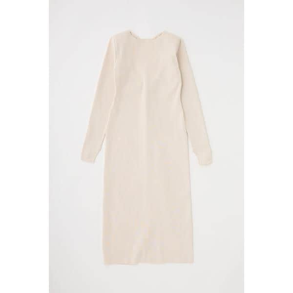 バックオープンニットワンピース リサイクルポリエステル使用