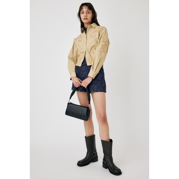 MOUSSY マウジー GATHER FLOWER ブラウス MOUSSY（マウジー）の「GATHER FLOWER ブラウス（シャツ