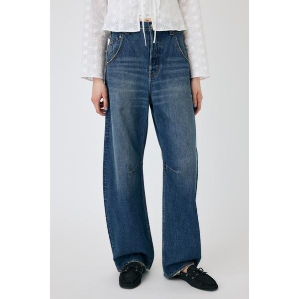 最終値下げ‼️moussy DROP WAIST ストレートデニム MOUSSY（マウジー）の「DROP WAIST STRAIGHT（デニムパンツ
