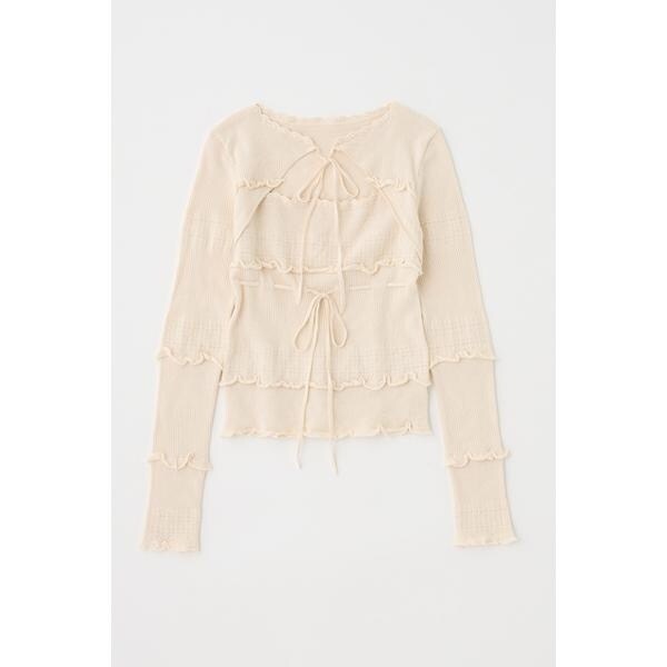 moussy BOW DESIGN ニットトップス MOUSSY | BOW DESIGN ニットトップス (ニット ) |SHEL'TTER WEBSTORE