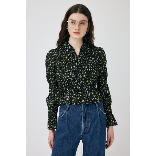 MOUSSY | GATHER FLOWER ブラウス (シャツ・ブラウス ) |SHEL