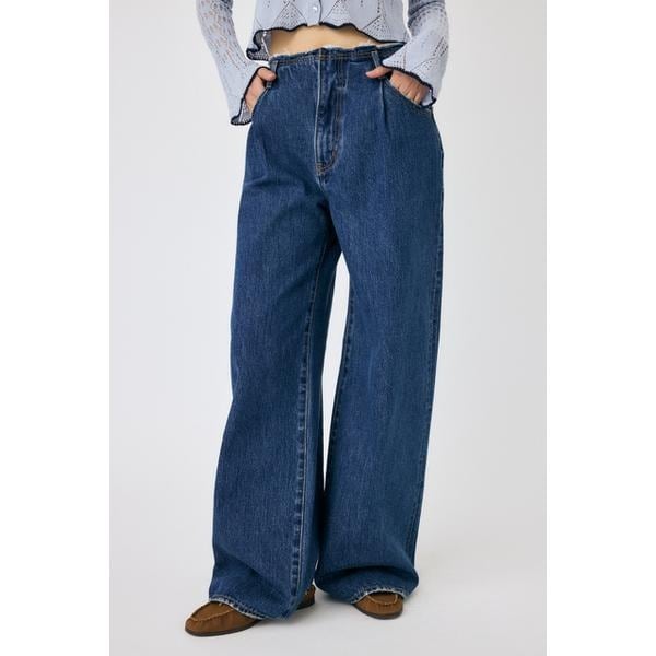 MOUSSY（マウジー）の「SUSPENDER WIDE FLARE DENIM（デニム