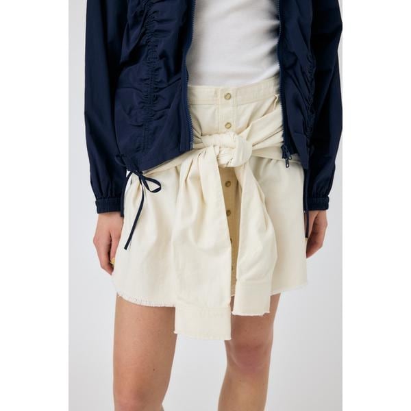 [�}���C]�y�Z�b�g�A�b�v�\�zBLEACH CHECK �X�J�[�g/�}�E�W�[�iMOUSSY�j O/WHT1