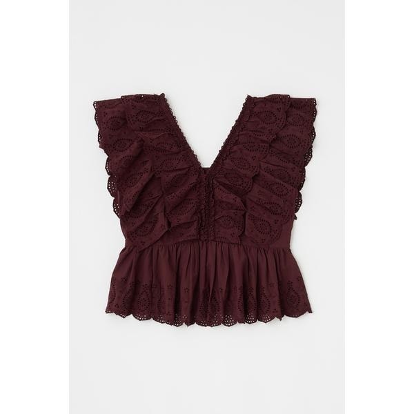 EYELET CAPSLEEVE ブラウス | マウジー(MOUSSY) | マルイウェブ