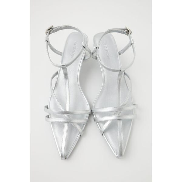 [}C]POINTED CROSS STRAP T_/}EW[iMOUSSYj SLV