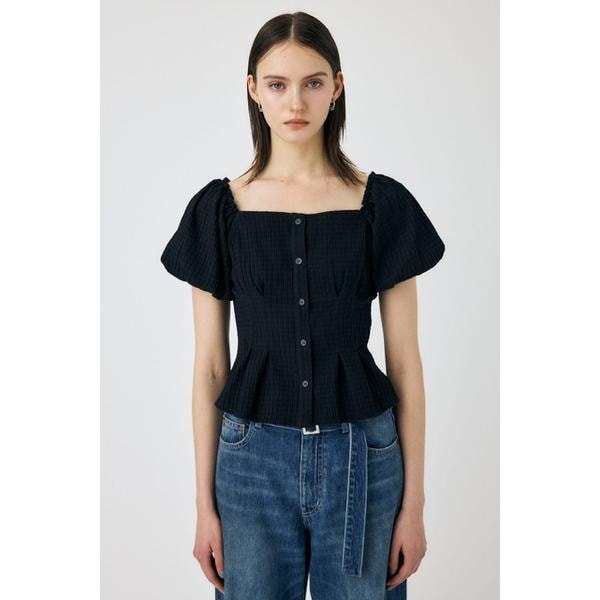 ZIP UP CAP SLEEVE シャツ | マウジー(MOUSSY) | マルイウェブ