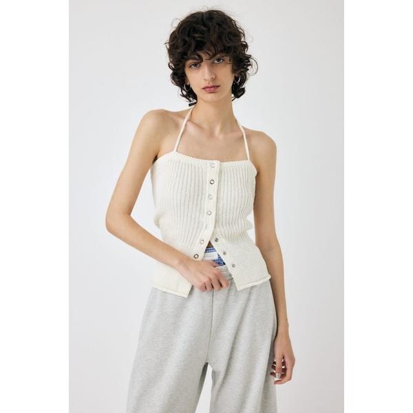 moussy Front button ニットキャミ MOUSSY | FRONT BUTTON ニットキャミ (キャミソール ) |SHEL
