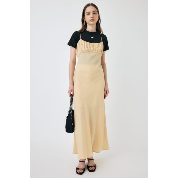 マウジー　最終値下げ、DRAWSTRING STRAP SLIP ドレス セール】DRAWSTRING STRAP SLIP ドレス（ワンピース）｜MOUSSY