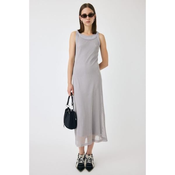 MOUSSY（マウジー）の「BOTANICAL SHEER CAMI ドレス