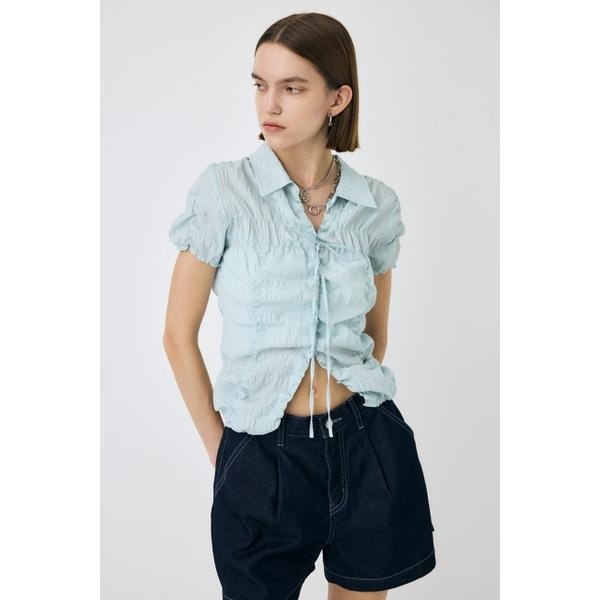 SLOBE IENA（スローブイエナ）の「LE DENIMクロップドシャツ