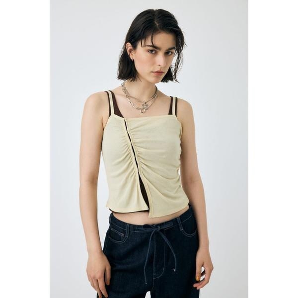 MOUSSY DOUBLE LAYERED SHEER タンクトップ MOUSSY | DOUBLE LAYERED SHEER タンク (タンクトップ ) |SHEL