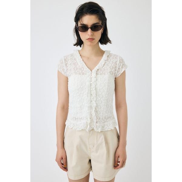 LACE RIB COMBI ブラウス | スライ(SLY) | マルイウェブチャネル