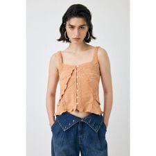 マウジー(MOUSSY)のBUTTON UP SMOCKING キャミ